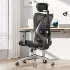 SIHOO Ergonomischer Schreibtischstuhl – Verstellbarer Bürostuhl mit Lendenwirbelstütze & Kopfstütze