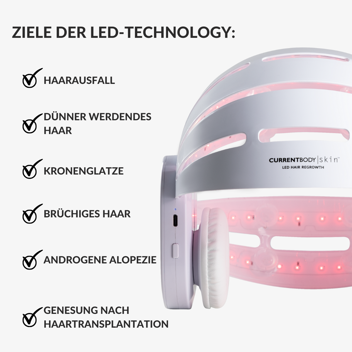 CurrentBody Skin LED Gerät gegen Haarausfall